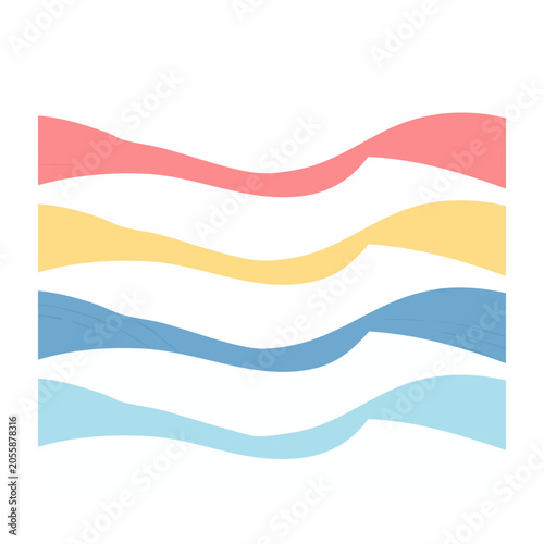 Abstract Wavy Lines Design