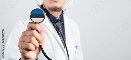 Schilderij op canvas Estonia healthcare system, Estonian national healthcare concept