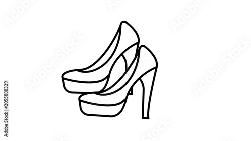 High Heels Animated Video Icon