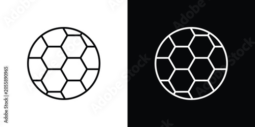 Football icon on a white background. Vector Icon Design