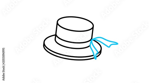Hat Animated Video Icon