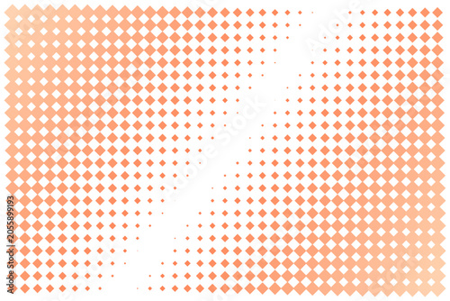 Abstract Geometric Diamond Pattern Background with Orange Gradient Halftone Effect for Modern Graphic Design Projects and Digital Wallpaper Textures