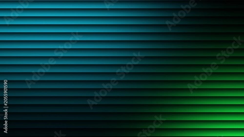 Teal Green Horizontal Stripe Animated Background Seamless Loop, Blue Green Moving Lines Motion Backdrop for Live Stream, Broadcast, VJ