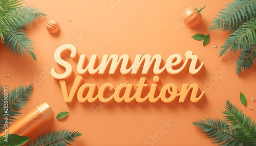 Orange-themed 3D design features the text 