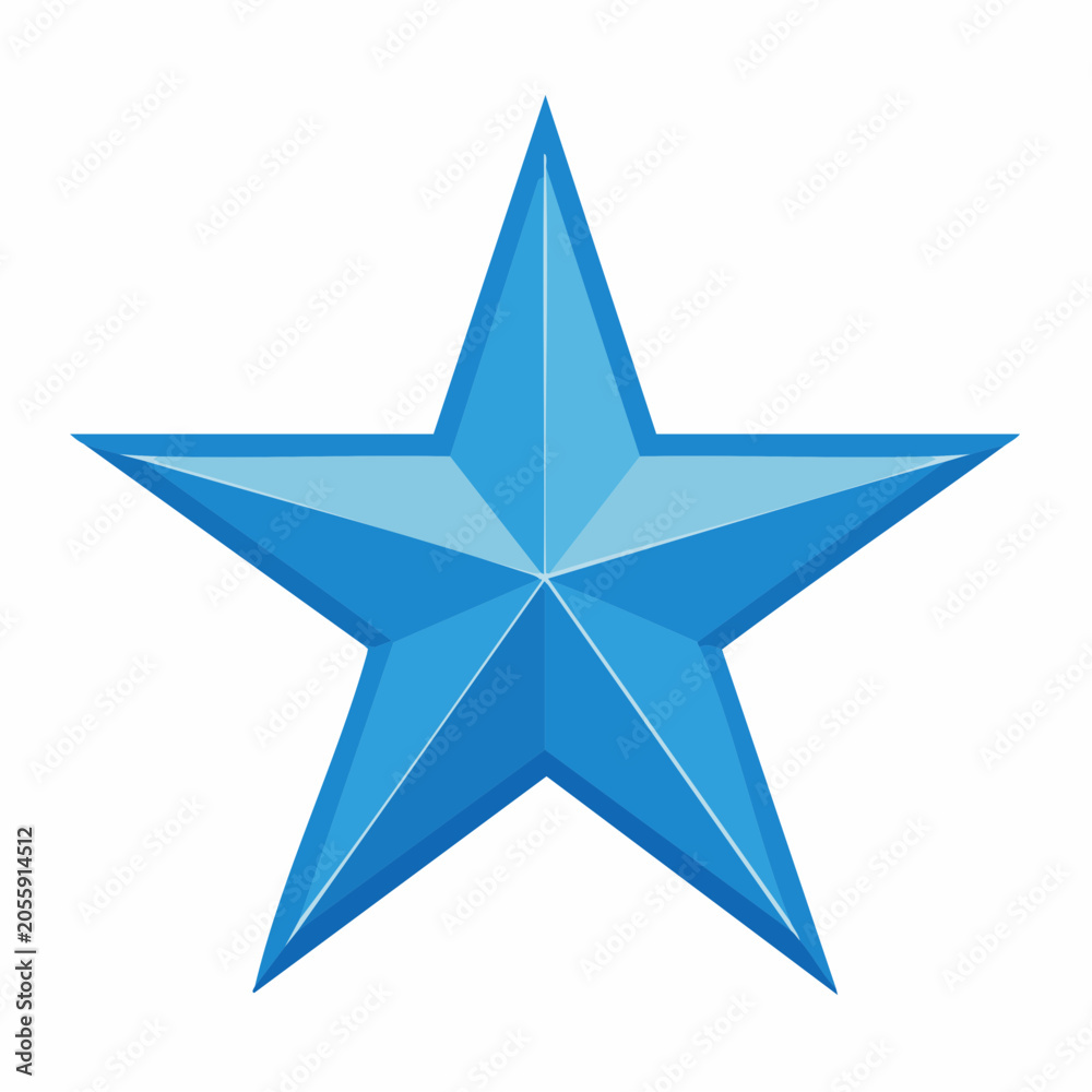 Obraz premium Blue Star Icon