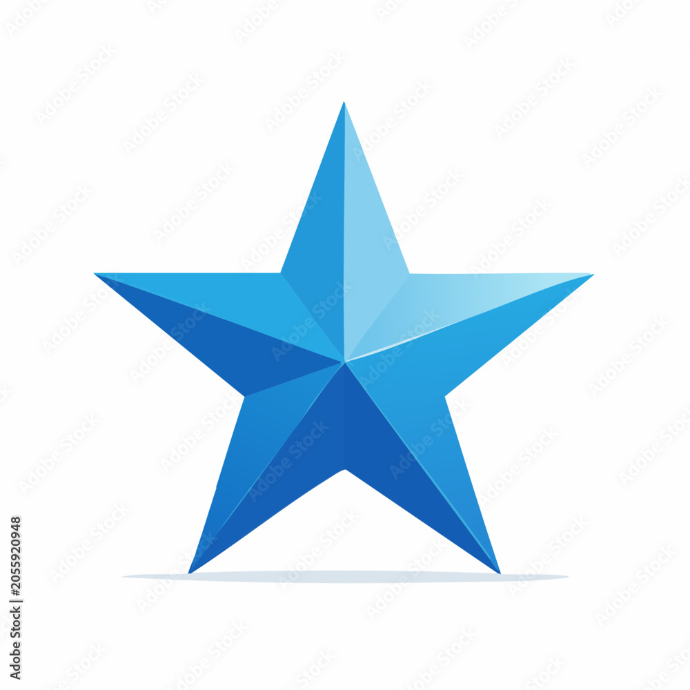 Fototapeta premium Blue Star Icon