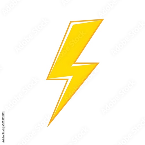 Bright yellow lightning bolt icon
