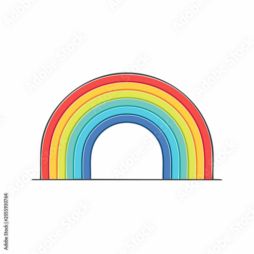 Simple Rainbow Illustration