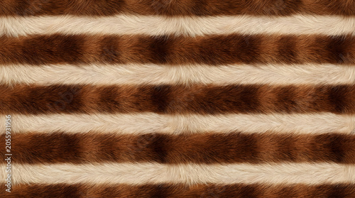 Coati Tail Inspired Seamless Fur Texture Pattern