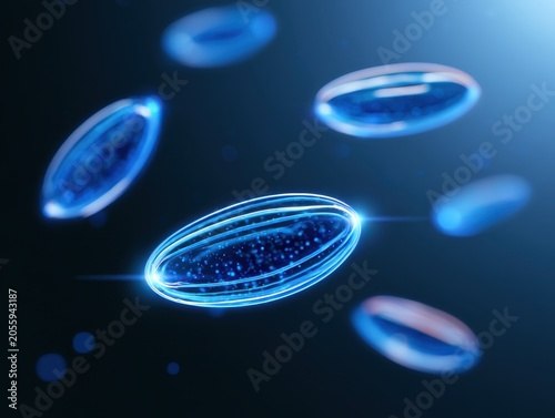 Underwater microbial plankton exploration ocean environment ultra macro photography floating insights