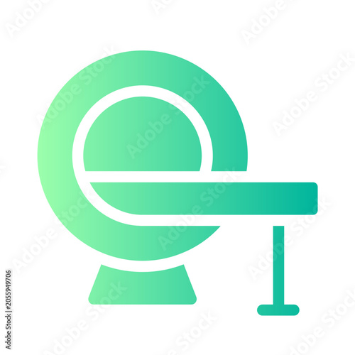 Foto magnetic resonance imaging gradient icon