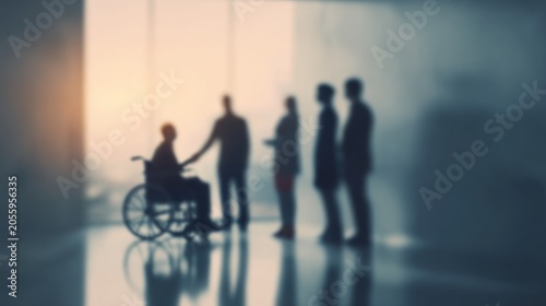 People meeting silhouette transparent background