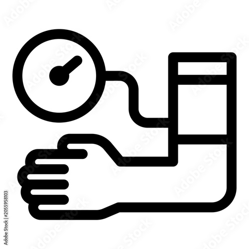 Blood Pressure icon. Vector line icon
