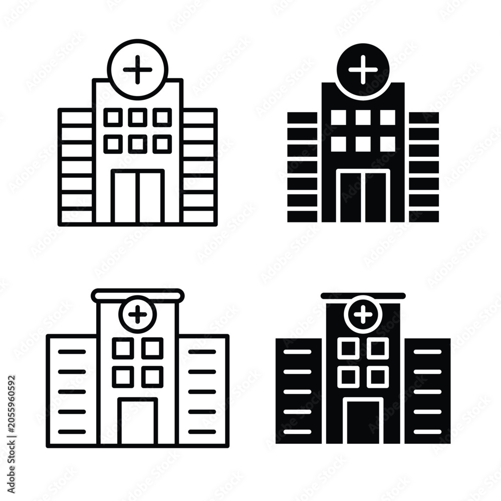 Obraz premium Hospital icon