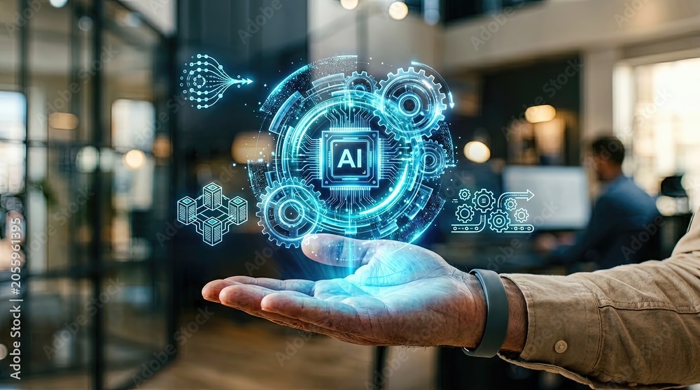 © BIZTECHART - Harnessing ai technology for innovative business solutions in modern office environments showcasing digital concepts and interactive demonstrations