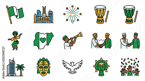 Fotografie Celebrating Nigerian Culture with Music and Festivities