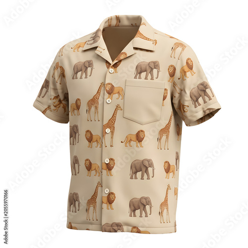 Safari Animals Pattern Shirt