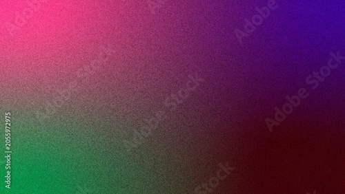 Konstfotografi Gradient showcases a rich blend of hot pink, deep purple, and forest green colors that melt into one another with a delicate grainy finish to provide a sophisticated aesthetic for creative layouts