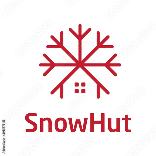 Merry Christmas festive holiday logo template and vector badge illustration