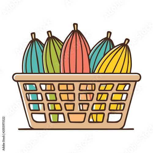 Colorful batik fabric pattern vector