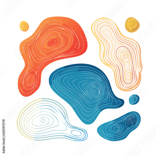 Flat design sound wave vector illustration