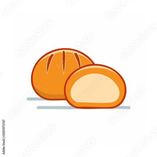 Minimalist 3D rendered orange donut with sprinkles
