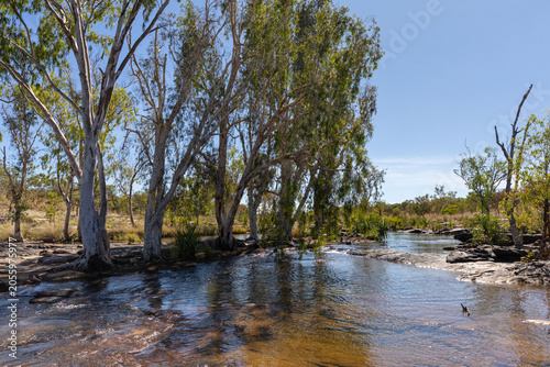 Cascades along the Barnett River on the Mitchell Plateau in the Kimberely's, Western Australia.