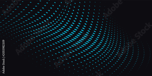 Futuristic Digital Technology Background with Glowing Data Particles in Motion