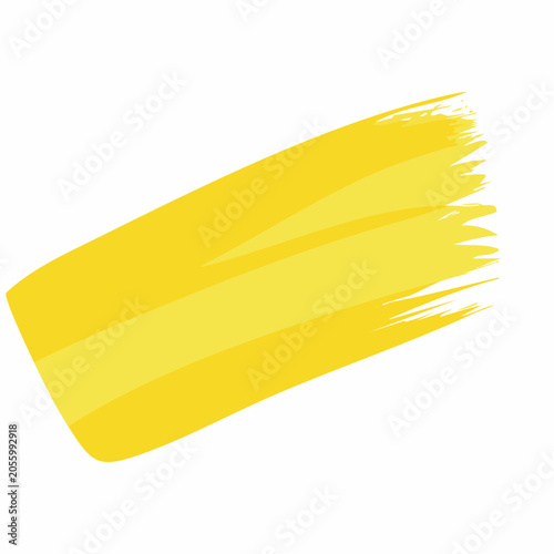 Yellow Brush Stroke