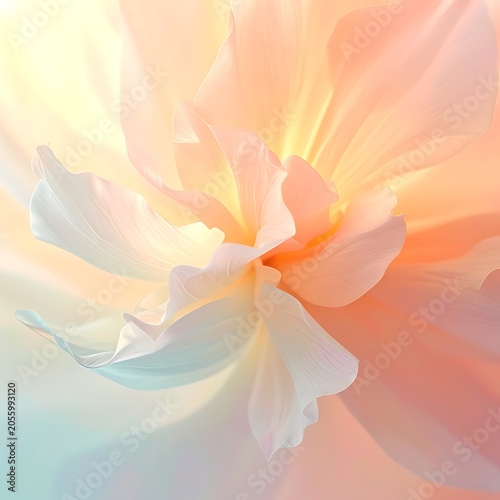 A soft, pastel-colored flower with delicate petals