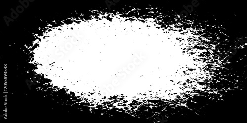 Slika na platnu Ink splatter effect on black background