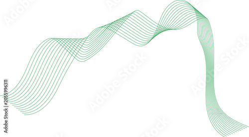 Hand drawn vector illustration of a man and pair of shoes with abstract wave pattern design background