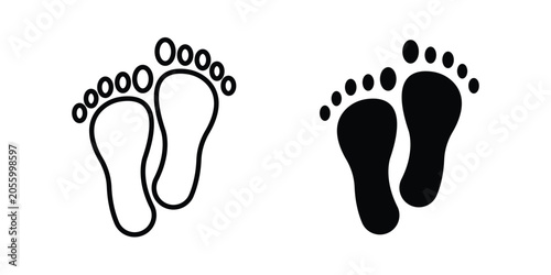 Obraz na plátně Footprint icon