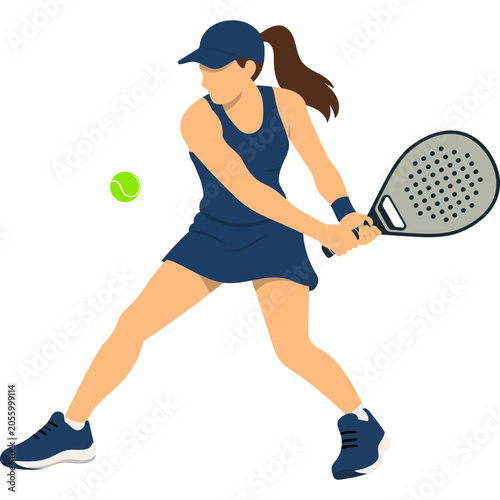 Padel playing activities Illustration