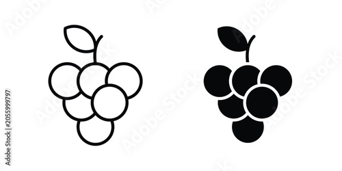 Quadro su tela Grapes icon