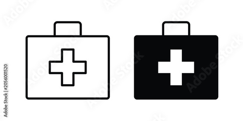 Quadro su tela Medical kit icon