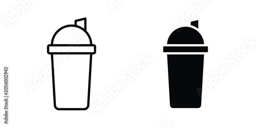 Bild auf Leinwand Protein shake icon