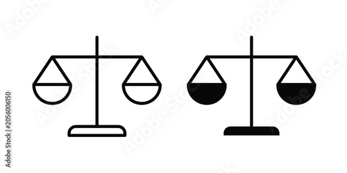 Fotografie Scales of justice icon