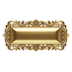 Gilded ornate frame with decorative border