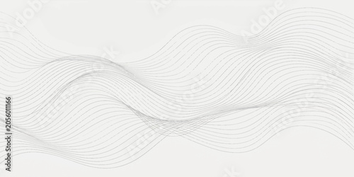 Abstract Blue Wave Background Vector with Flowing Curved Lines Design Illustration