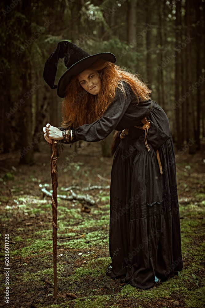 Naklejka premium Mystic Forest Witch
