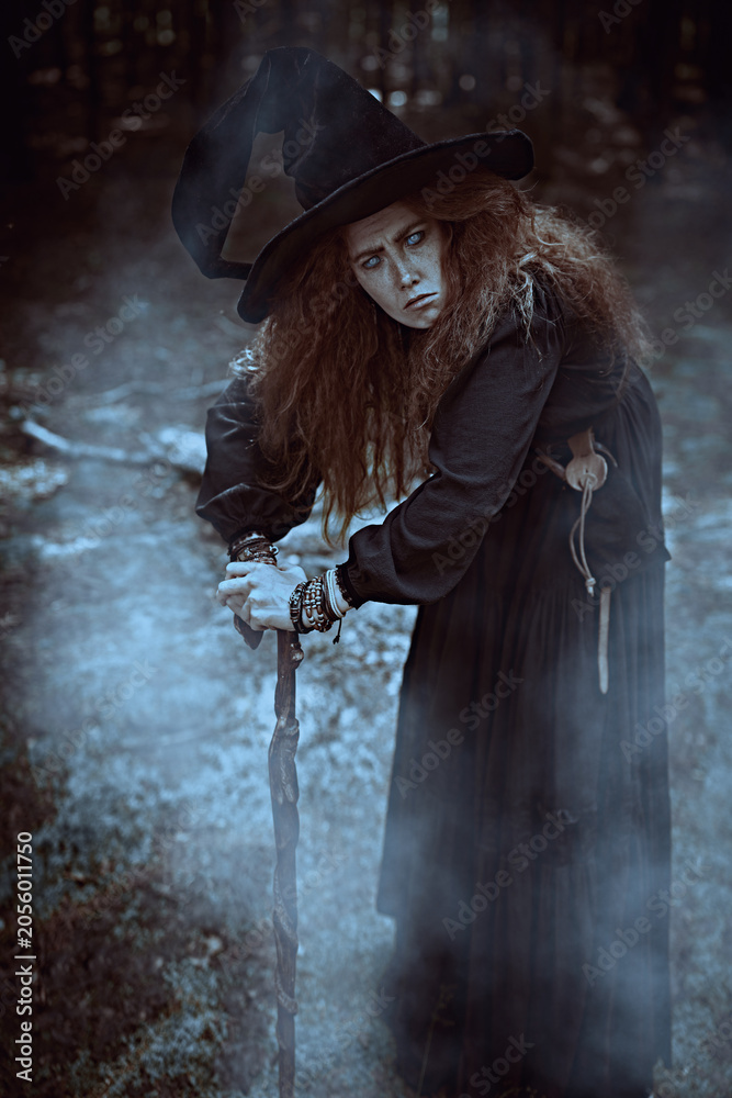 Naklejka premium Haunted Woodland Sorceress