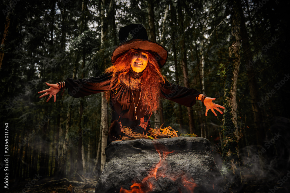 Naklejka premium Cauldron Spell Mistress