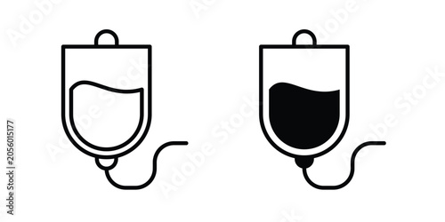 Foto iv drip bag icon