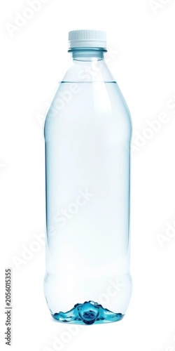 Simple water bottle clipart isolated on white background, accessory, replenishment