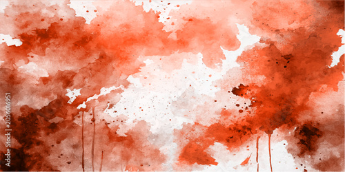 Fotografie Abstract Red Grunge Paint Wall Background with Rough Textured Surface Design