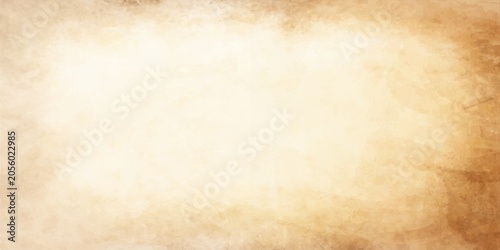 Foto An aged, textured parchment paper with a soft, light brown gradient creates a vintage and rustic background, evoking a sense of history and warmth