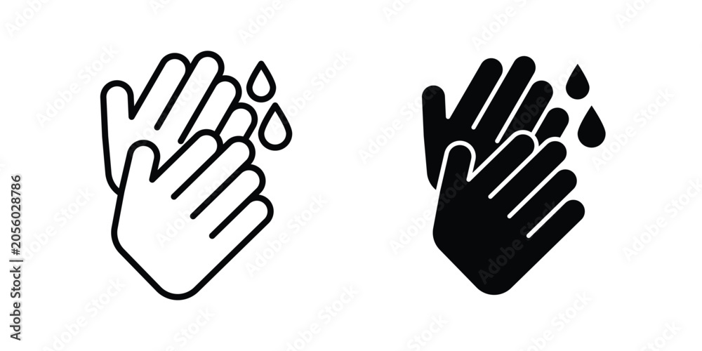 Obraz premium Wash your hands icon