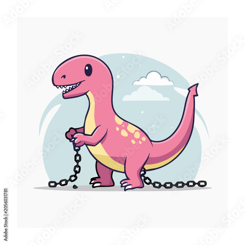 Cartoon pig riding bicycle in sky