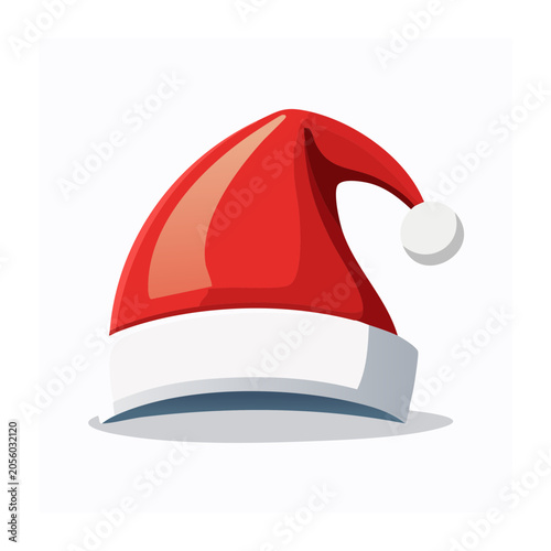 Red baseball cap with white logo front view